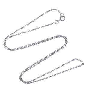 Estate Sterling Silver 925 Cable Link Chain Necklace 18"
